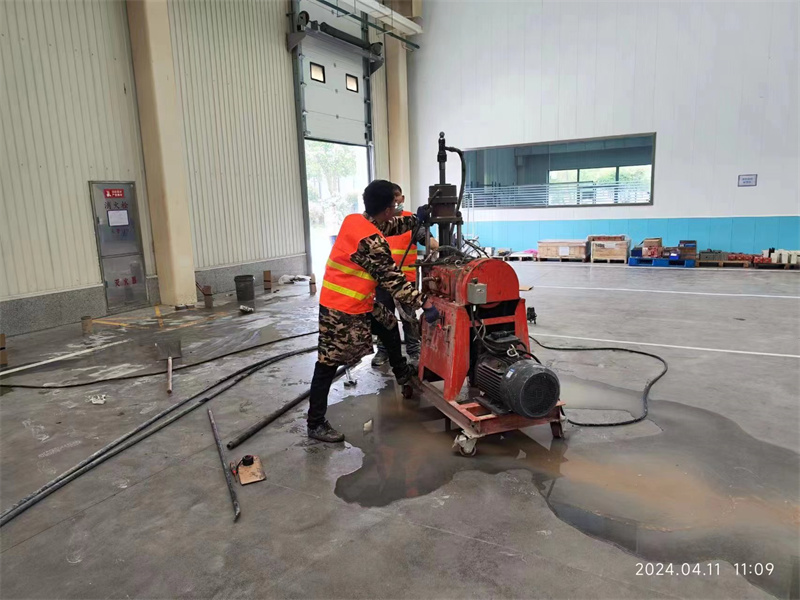 沙雅厂房地面下沉塌陷注浆加固施工